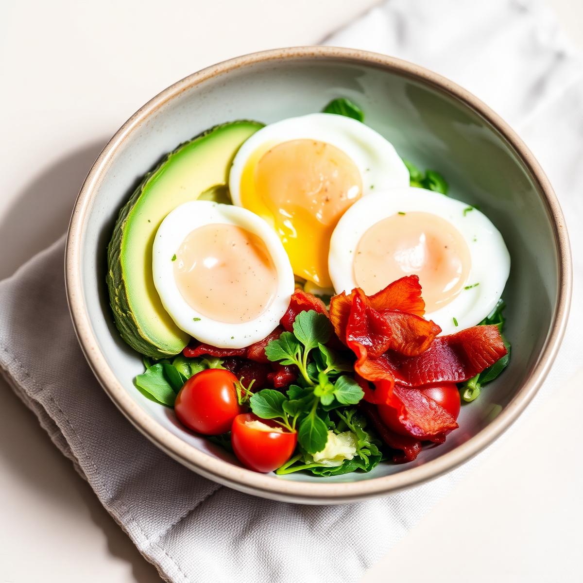 Avocado Breakfast Bowl with Soft-Boiled Eggs